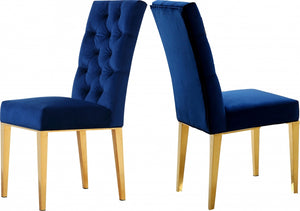 CAPRI VELVET DINING CHAIRS GOLD