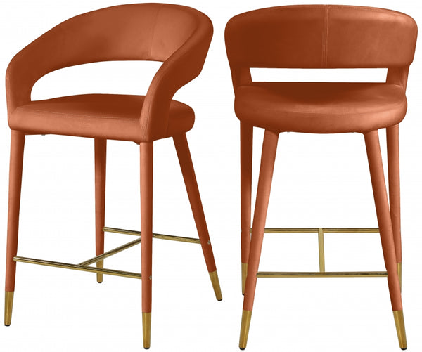 DESTINY VELVET COUNTER STOOLS