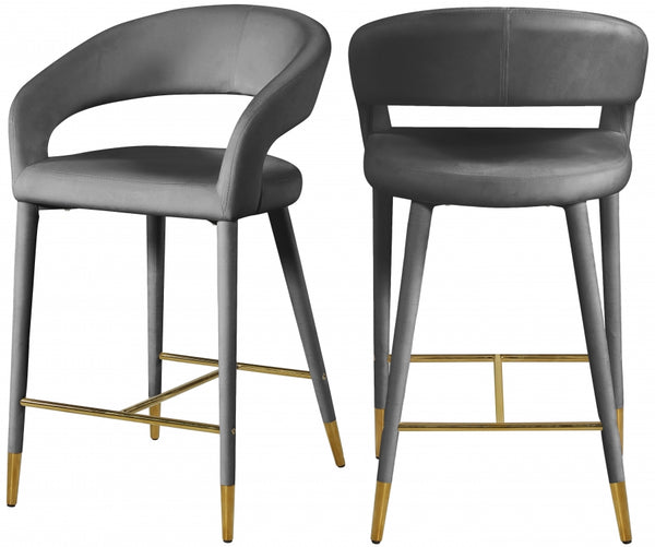 DESTINY VELVET COUNTER STOOLS