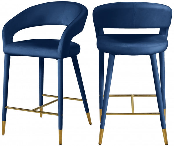 DESTINY VELVET COUNTER STOOLS