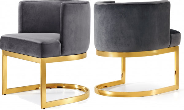 GIANNA VELVET DINING CHAIR GOLD