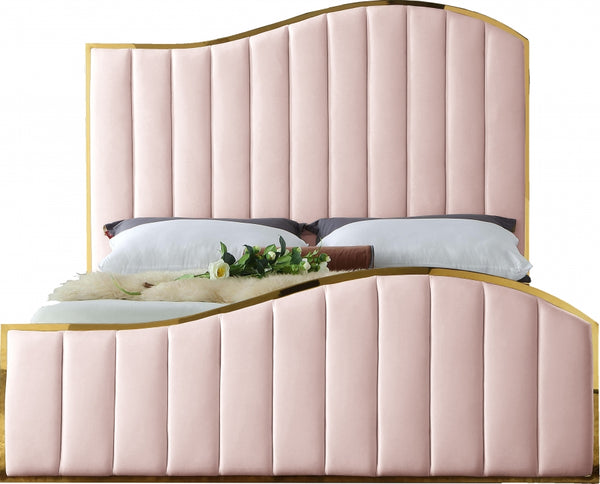 Brandy Velvet Bed