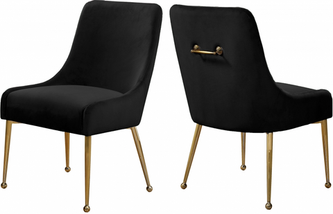 OWEN VELVET DINING CHAIRS GOLD