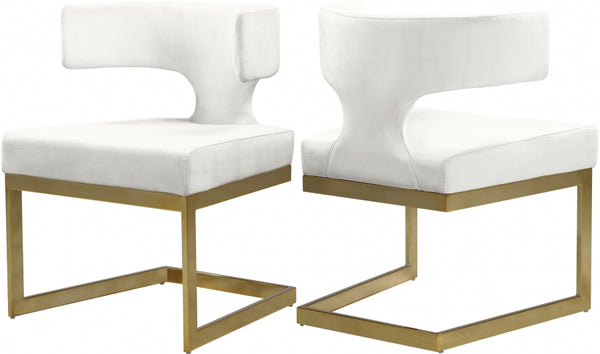 ALEXANDRA VELVET DINING CHAIR GOLD